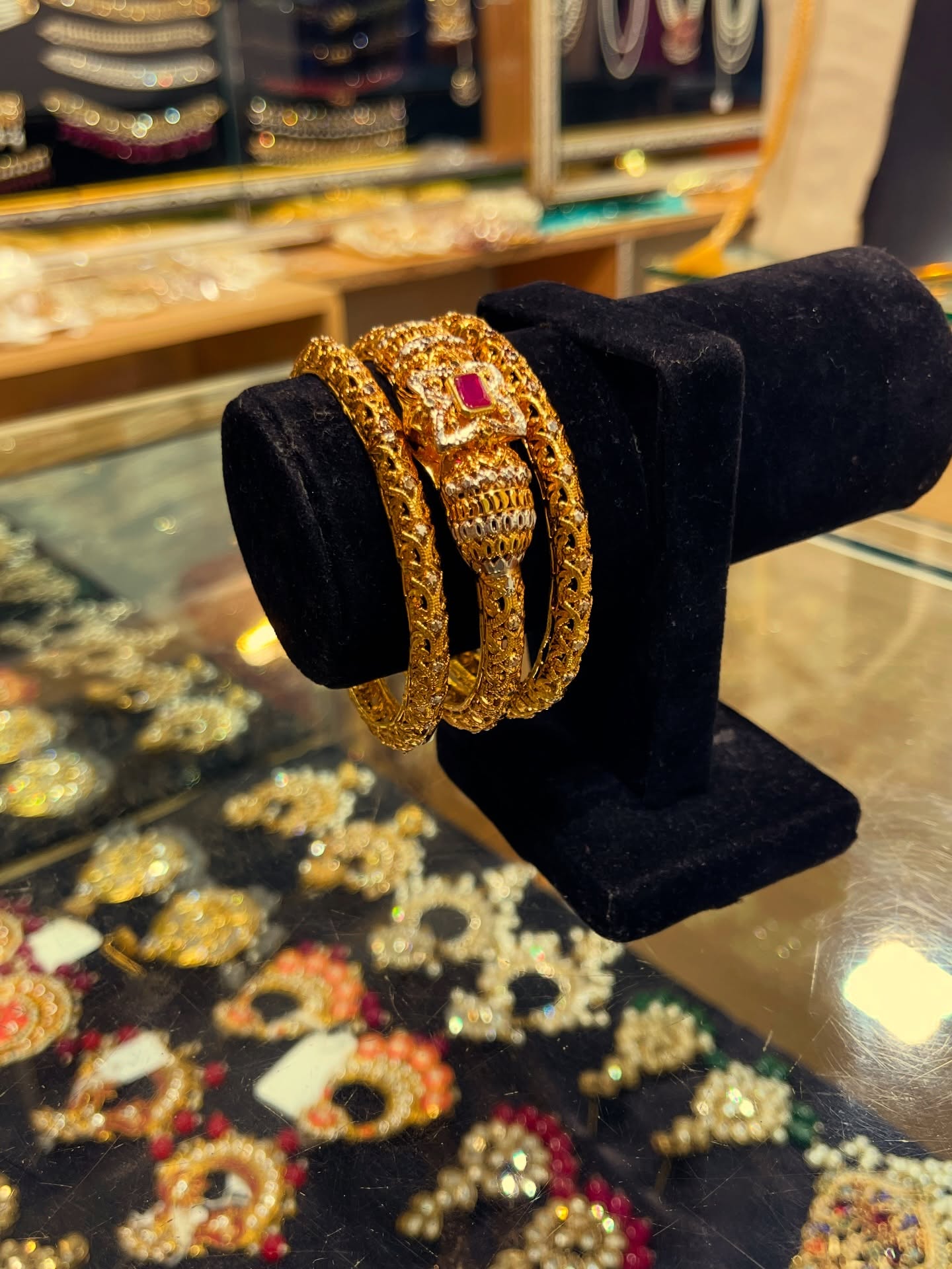 Pure Gold Plated,3PC Bangles Set