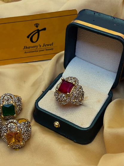 Pure Gold Plated,Stylish Wear 22KT Ring
