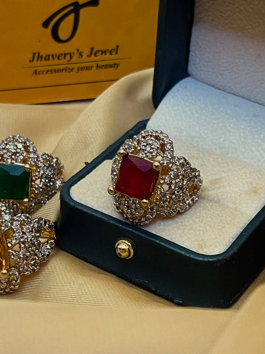 Pure Gold Plated,Stylish Wear 22KT Ring