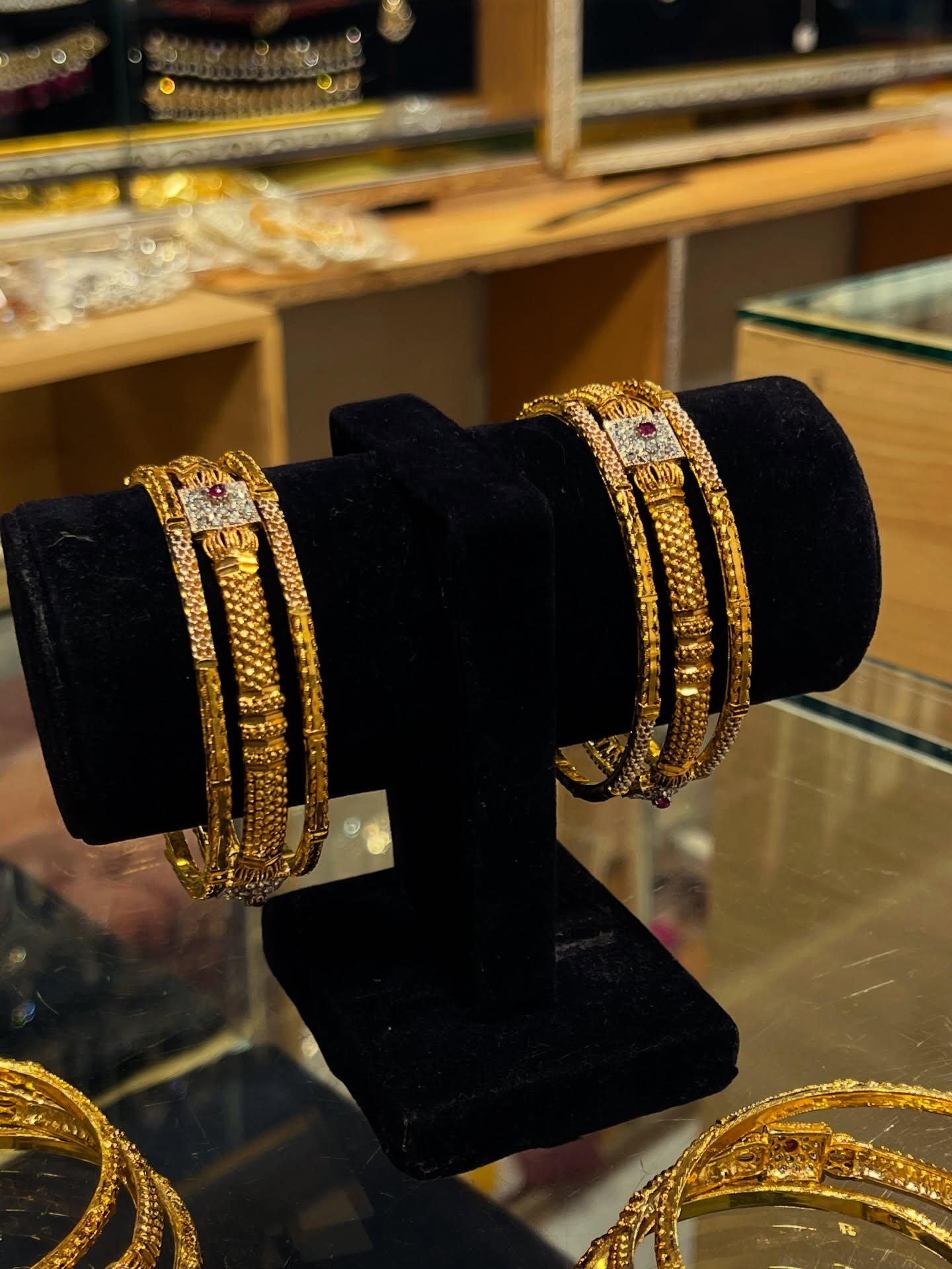 The Most Beautifull Wear 3 Pcs Bangles Set Trending Gold Plated,Bangles of Women