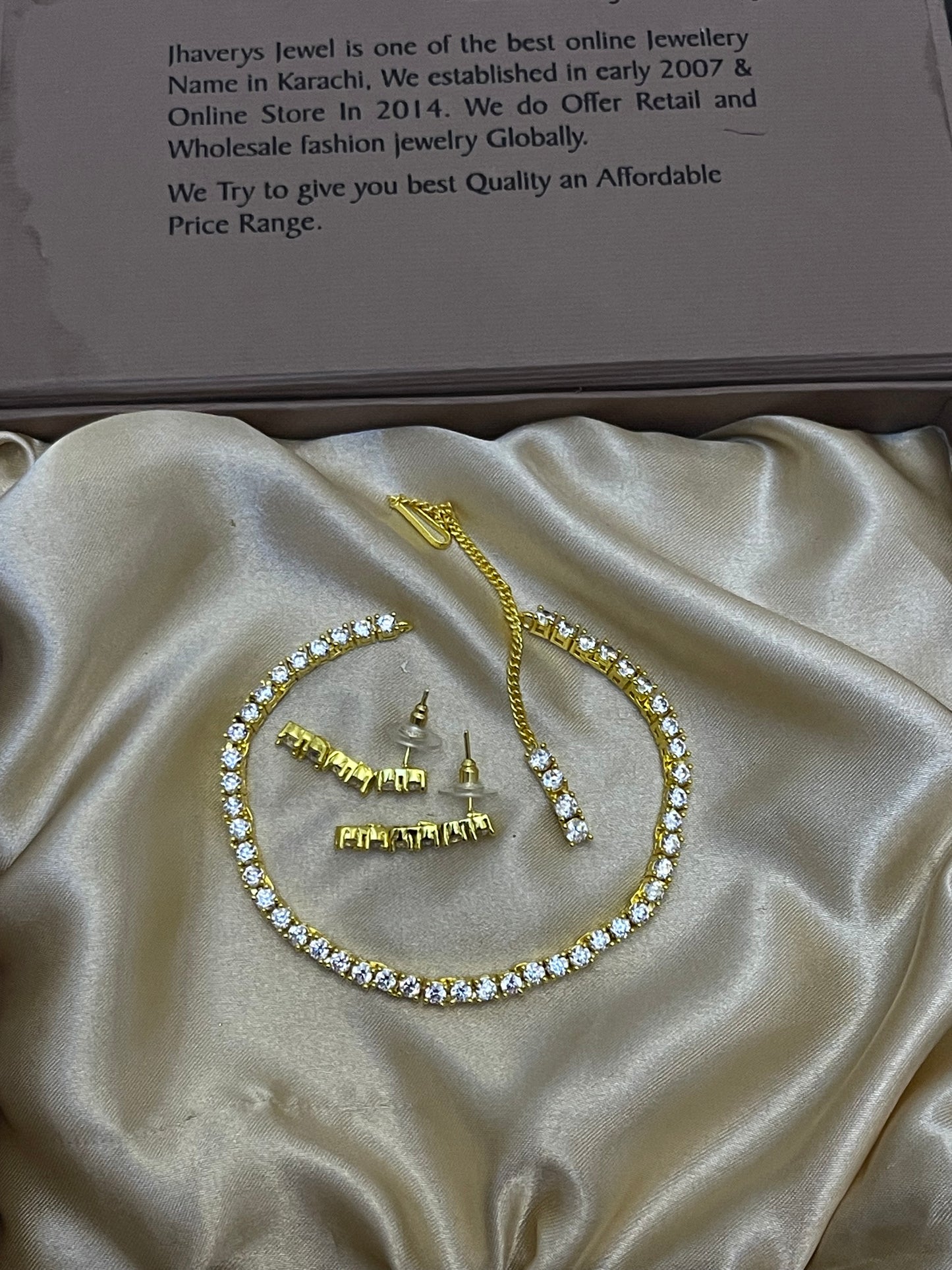 Zircon Ad Necklace set