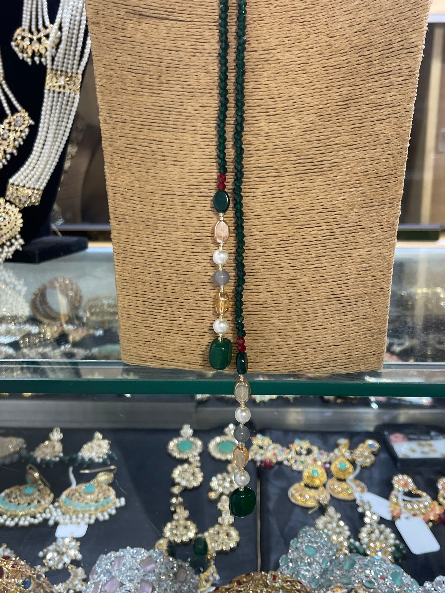 Single Layer Stylish Emerald Mala