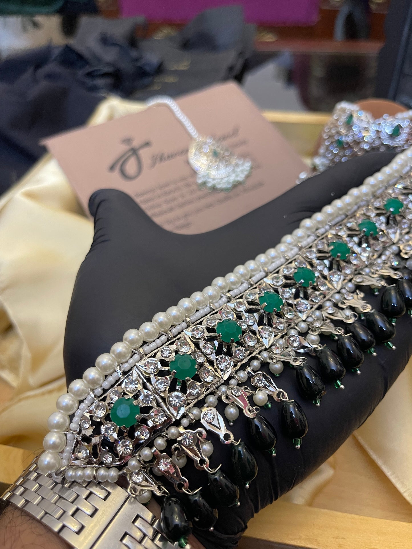 Hyderabadi Silver Choker Set