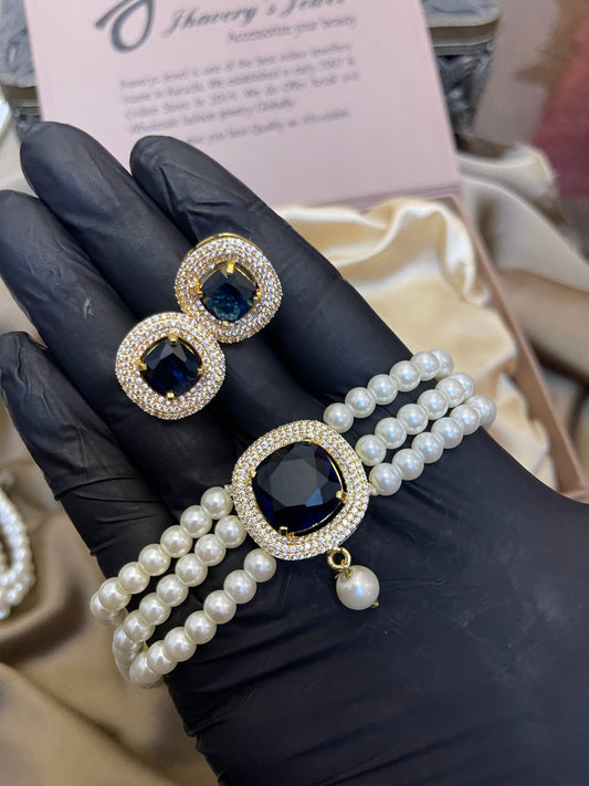 Zircon Choker Set