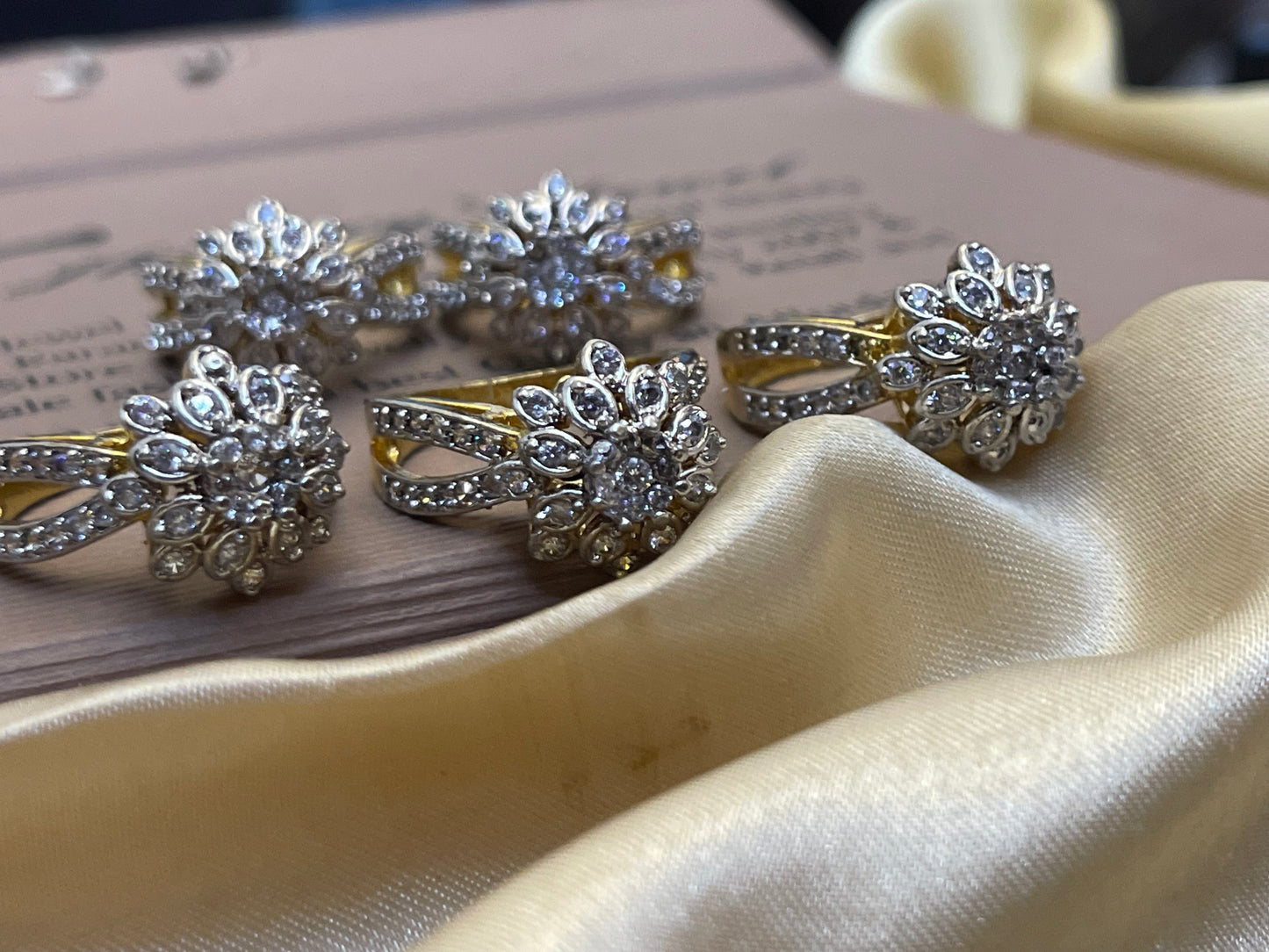 Zircon Jarao Rings Gold Plated