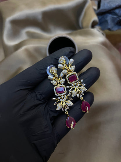 Zircon Ad Earrings