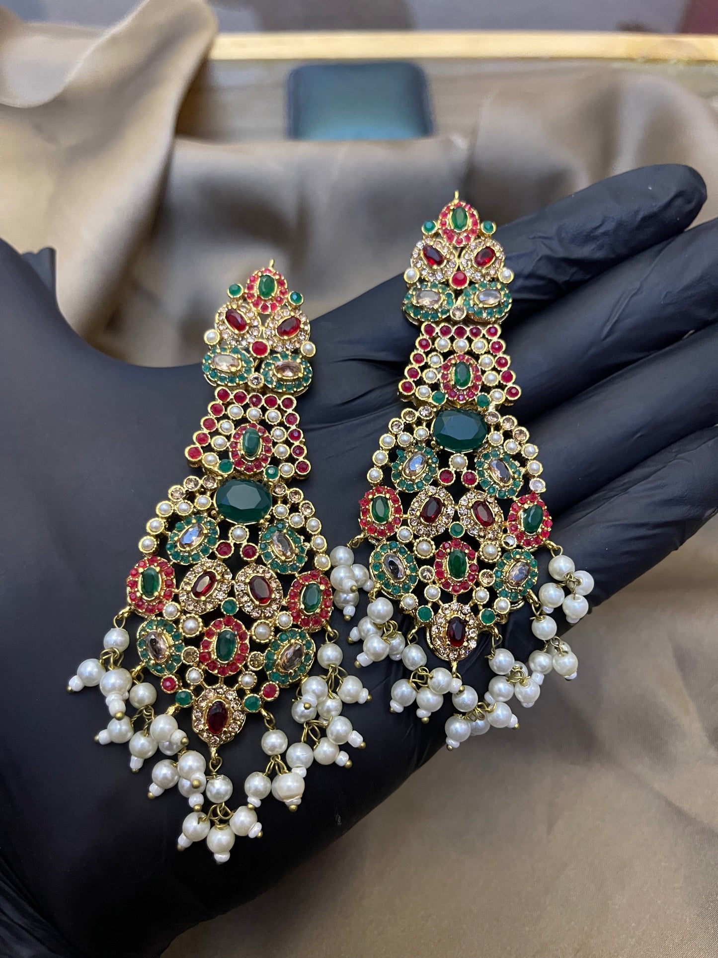 Traditional Earrings for Women | Hyderabadi & Ethnic Earrings Online | Jhaverys Jewellery