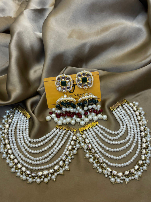 Thappa Kundan Stylish Jhumka Big sahara
