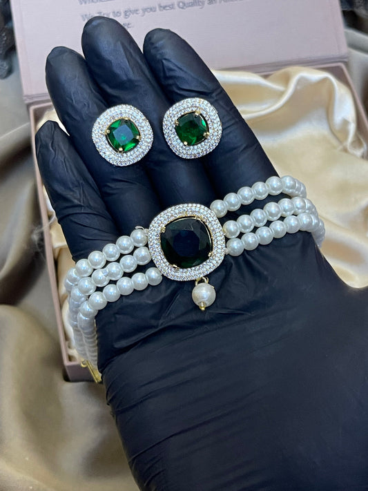 Zircon Choker Set