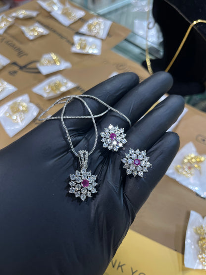 Zircon Ad Locket Set