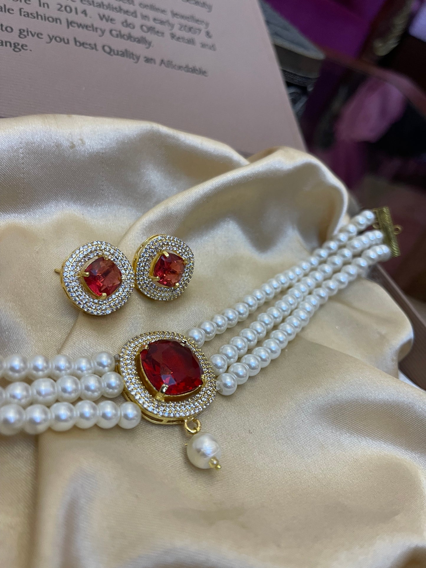 Zircon Choker Set