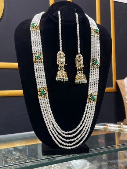 Hyderabadi Stylish Wear Long Mala and Jhumke