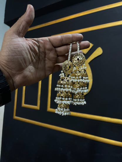 Hyderabadi 3 Layers Jhumka Earring