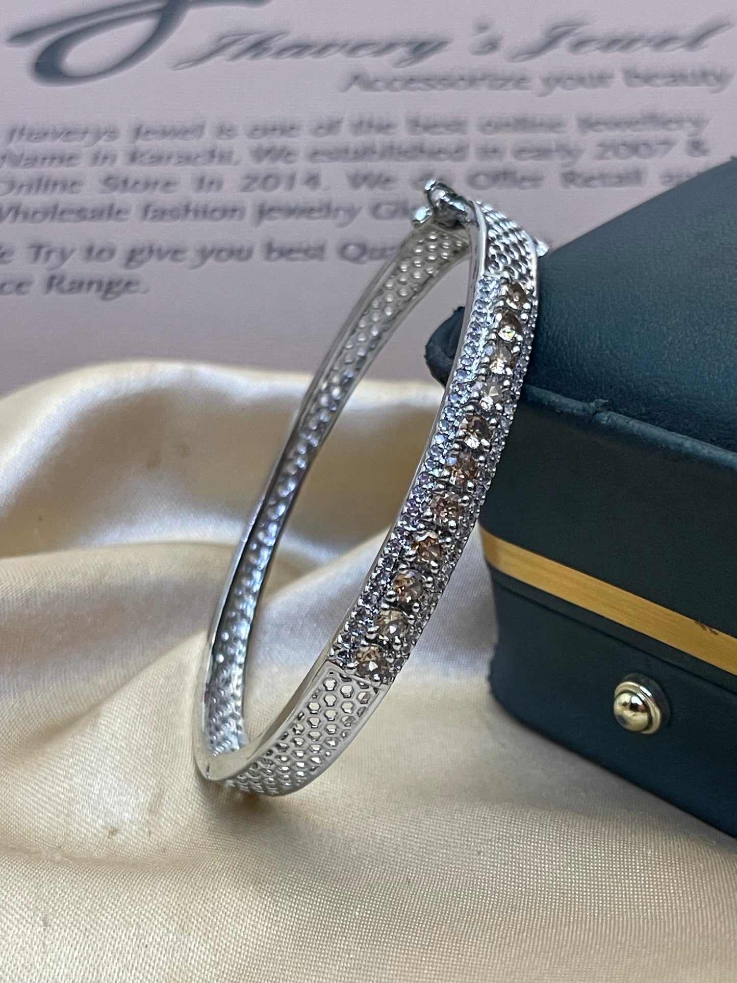 Zircon Stones Studded Bracelete