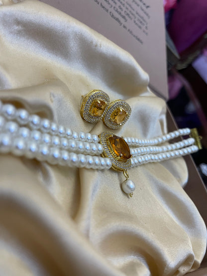 Zircon Choker Sets