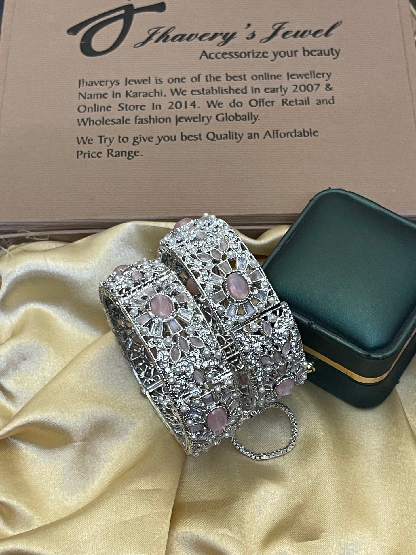Silver Based Openable Bangles