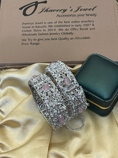 Silver Based Openable Bangles