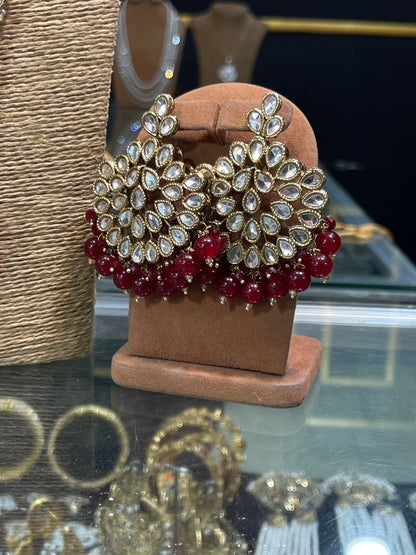 Kundan Long Maala Ans Earrings