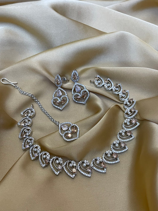 Zircon Ad Necklace Sets