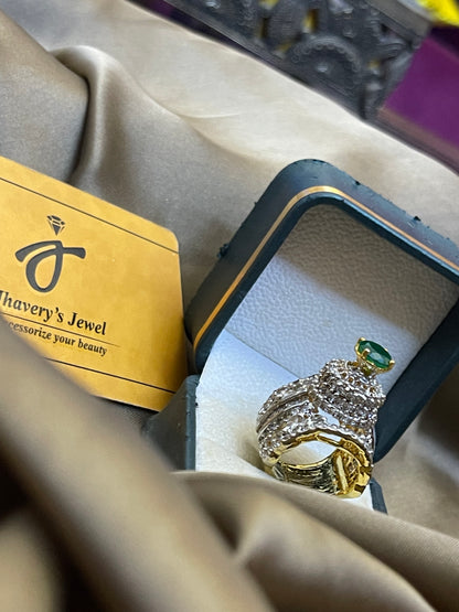 Zircon Gold Plated jarao Ring