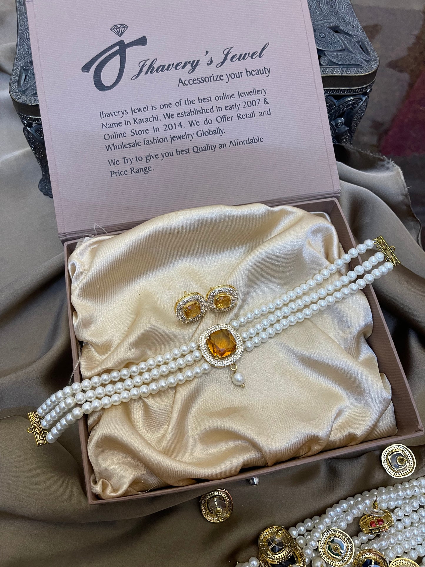 Zircon Choker Sets