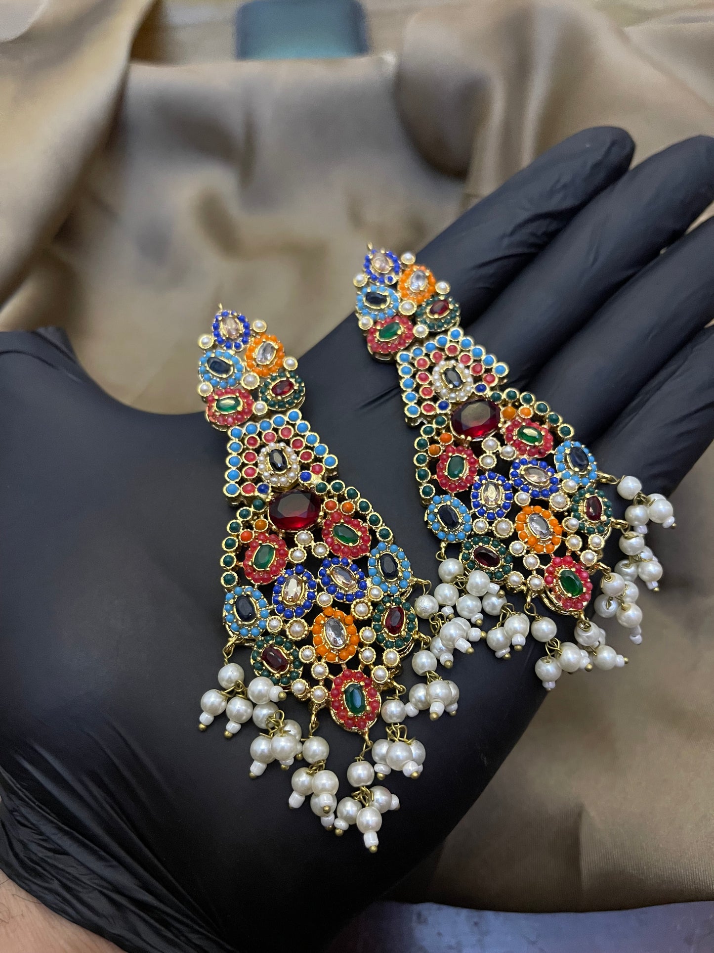 Traditional Earrings for Women | Hyderabadi & Ethnic Earrings Online | Jhaverys Jewellery