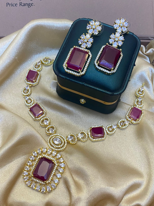 Zircon Necklace Set