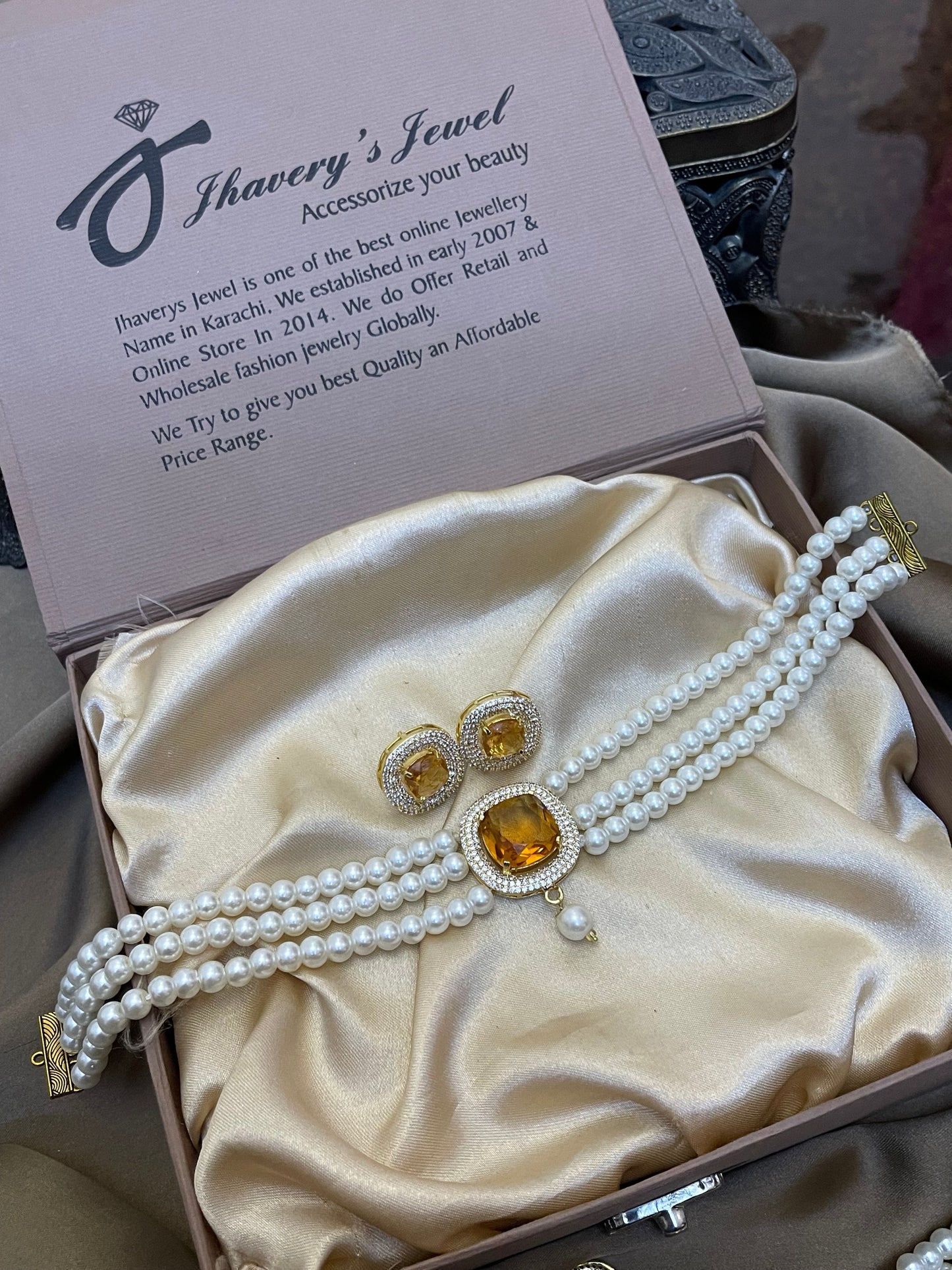 Zircon Choker Sets