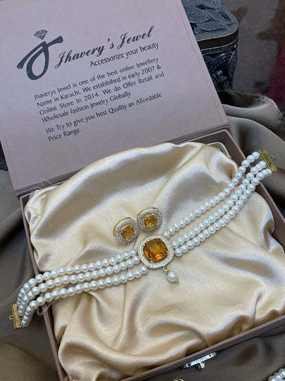 Zircon Choker Sets