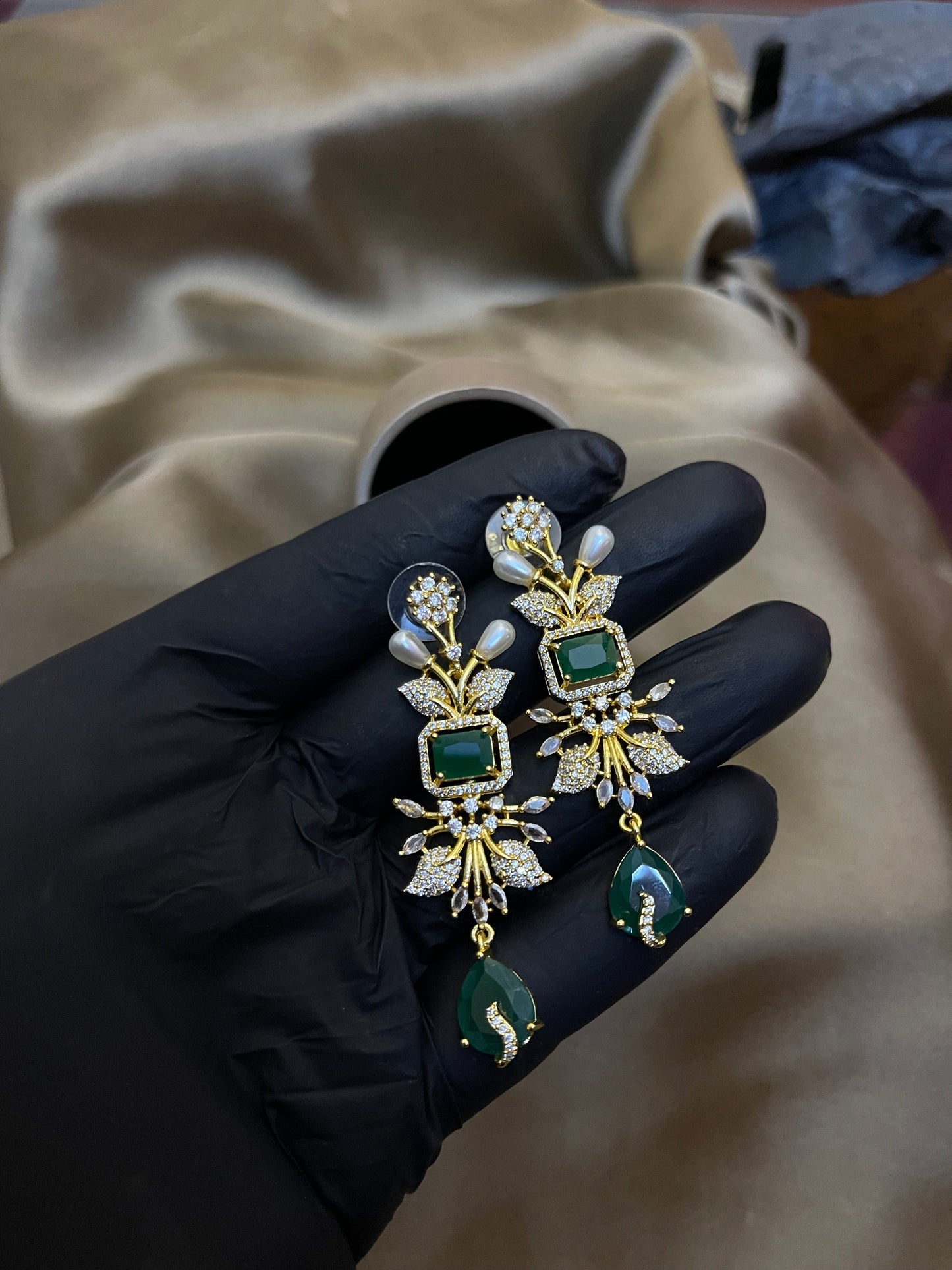 Zircon Ad Earrings