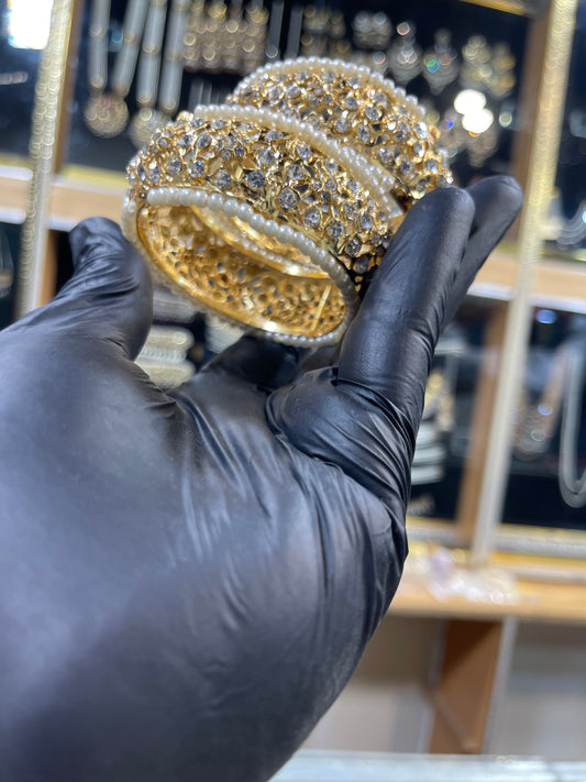 Hyderabadi Gold Plated Pair of Bangles