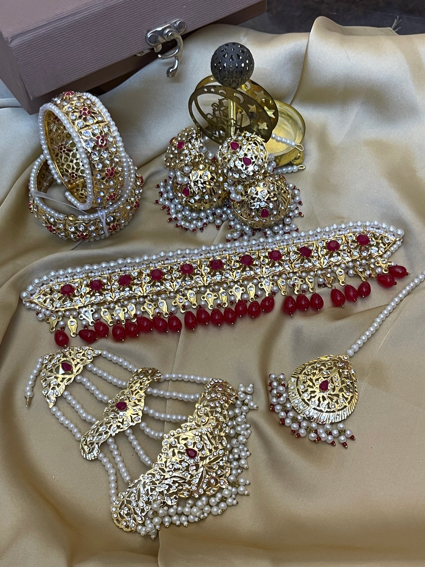 Hyderabadi Ruby Bridal set