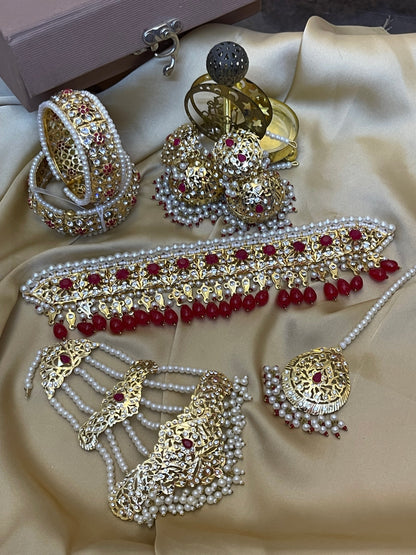 Hyderabadi Ruby Bridal set