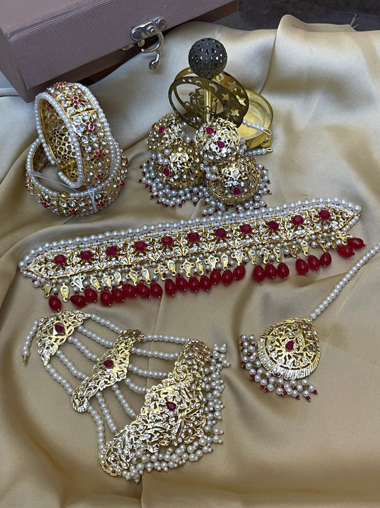 Hyderabadi Ruby Bridal set