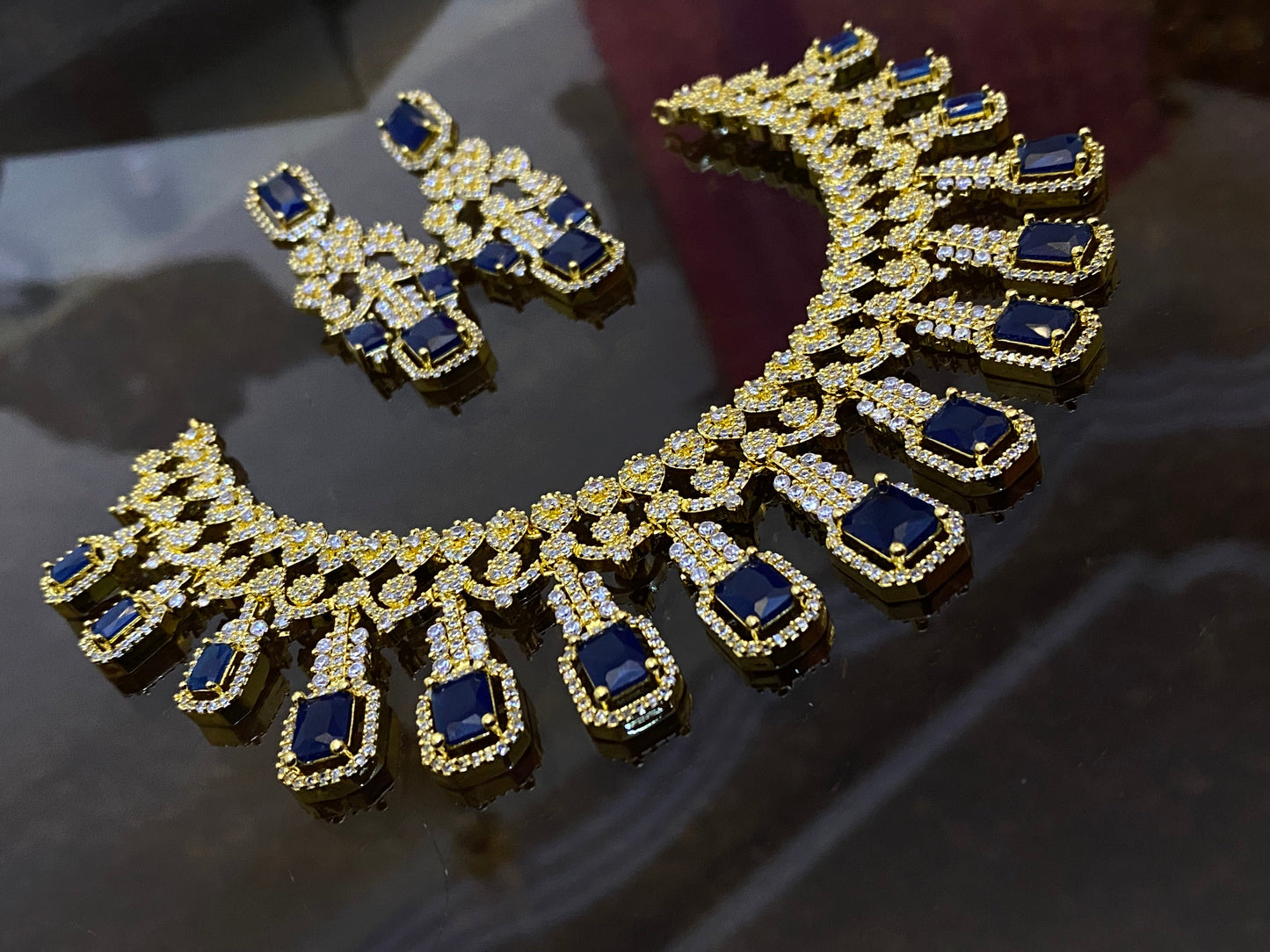 Zircon Ad Necklace Set