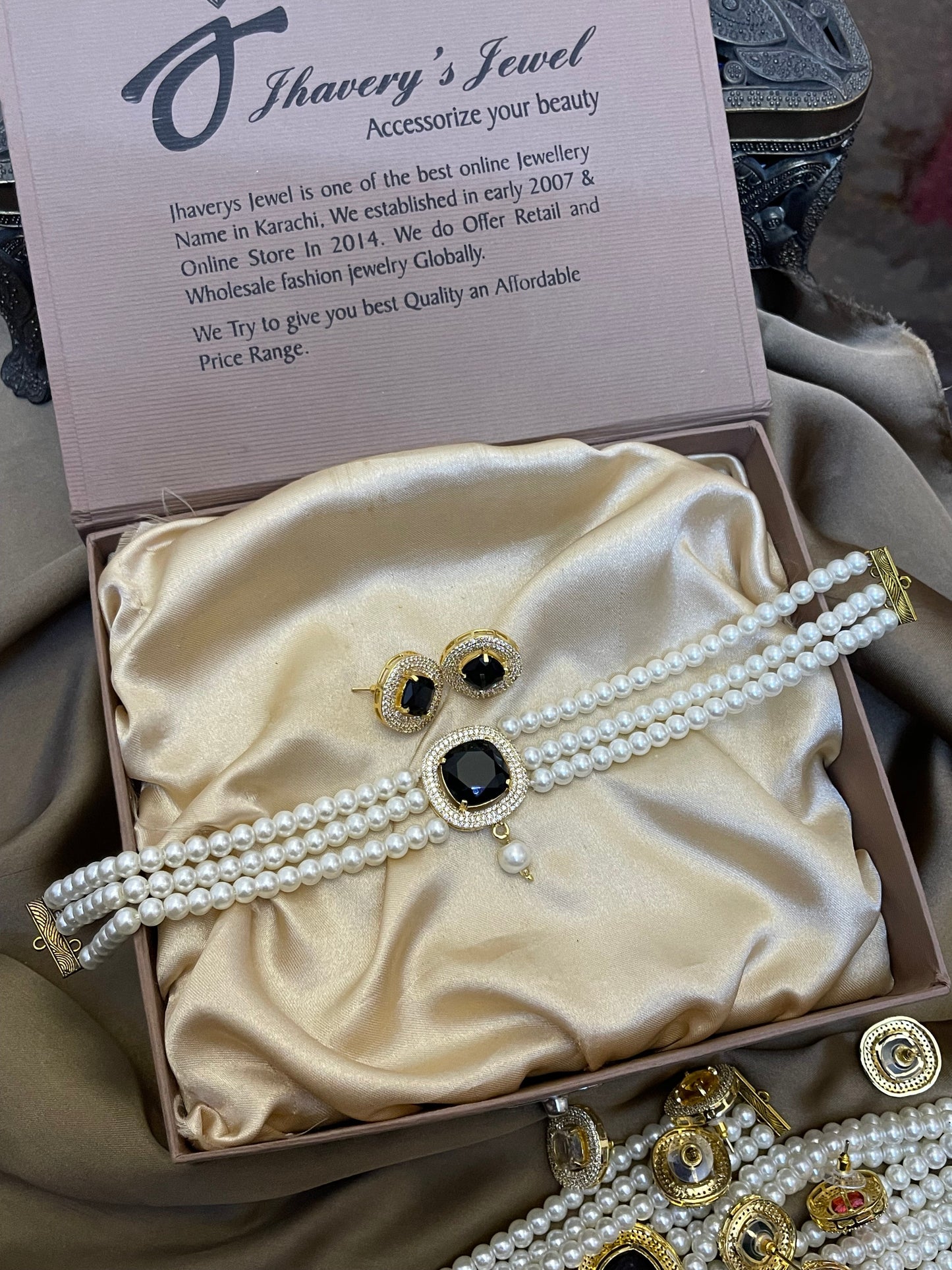 Zircon Choker Sets