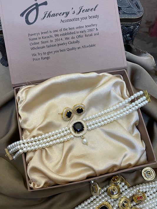 Zircon Choker Sets
