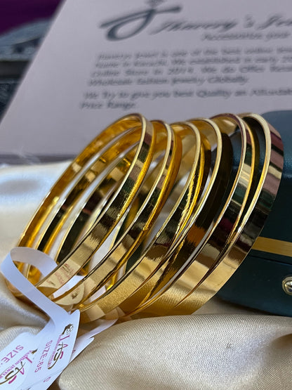 6 pc Stylish wear Gold Look  BANGLES set