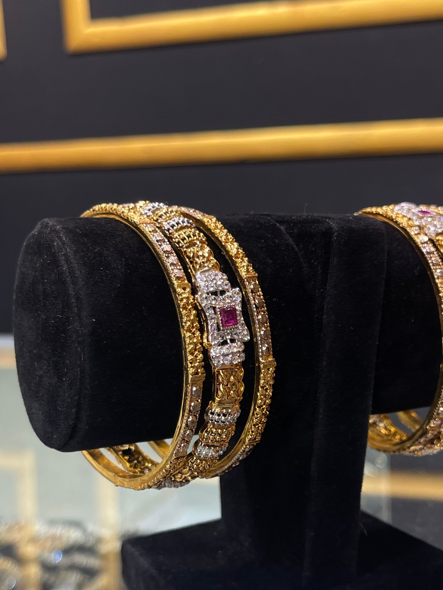 3 Pcs 22 KT Trending Gold Plated Bangles in Pakistan 2026
