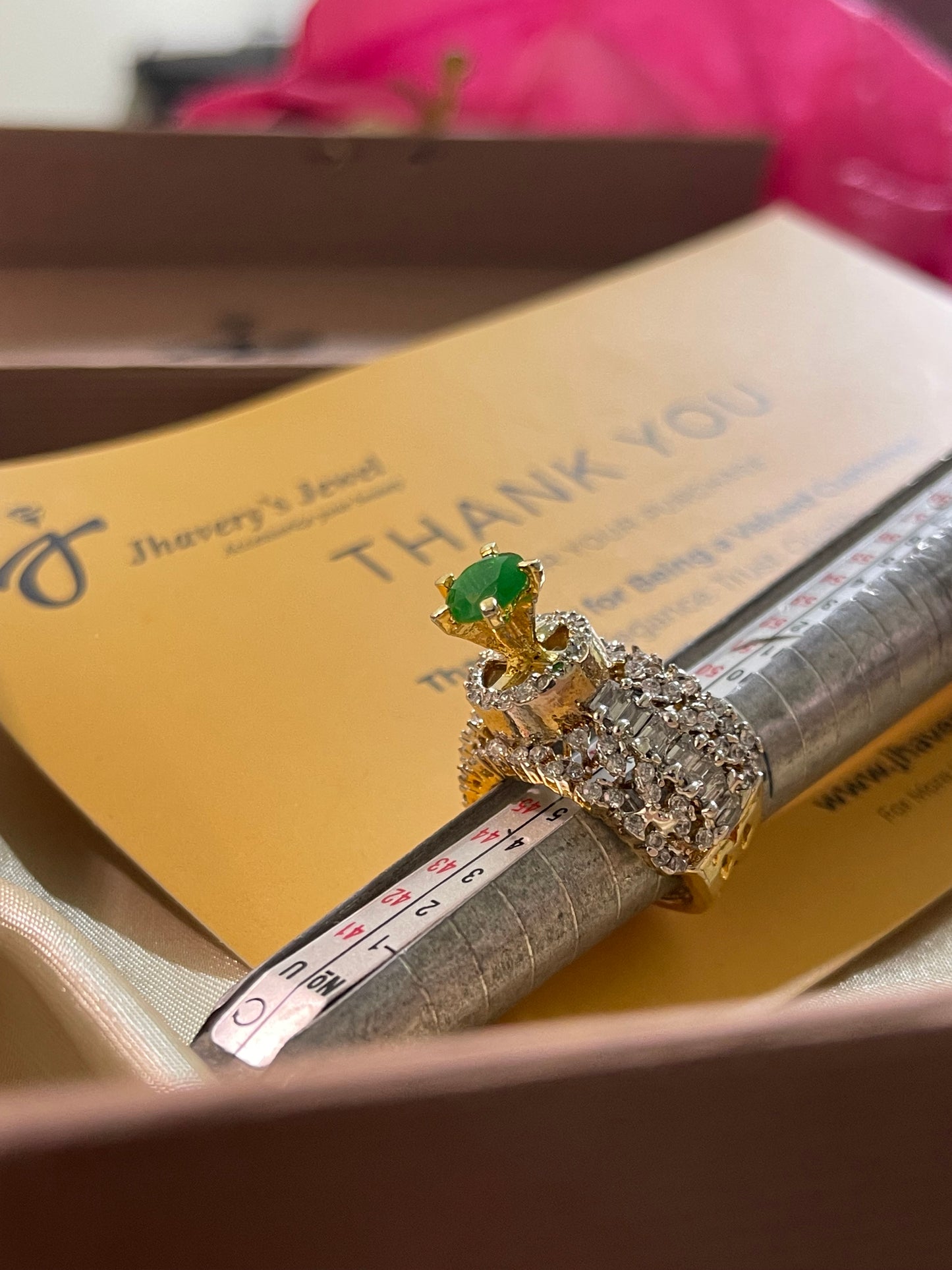Zircon Jarao Ring 24 KT Pure