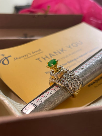 Zircon Jarao Ring 24 KT Pure