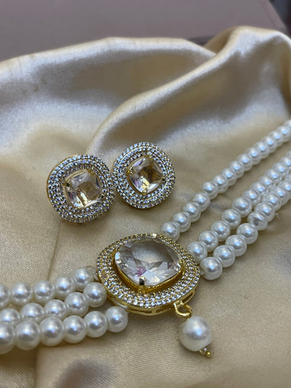 Zircon Choker Set