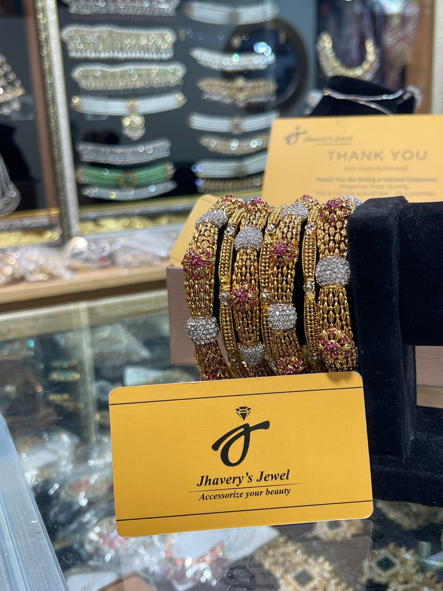 Gold Plated 7 Pieces Bangles Set