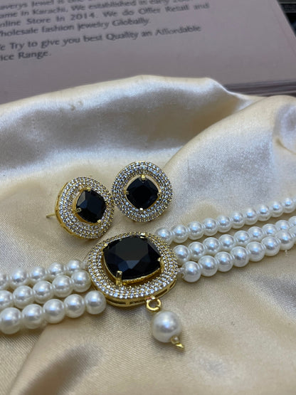 Zircon Choker Sets