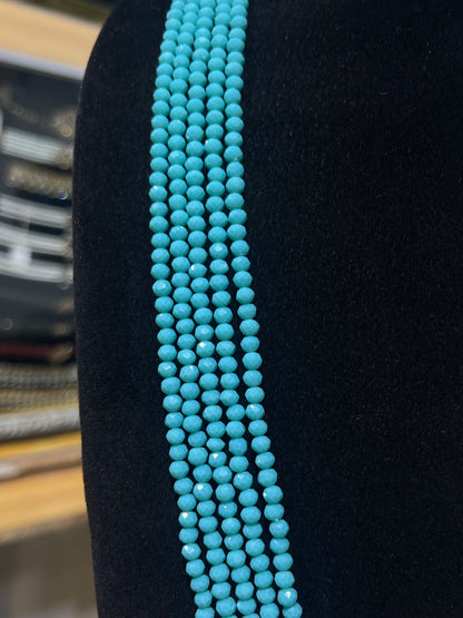 5 Layers Feroza Color Beads Mala Necklace | Traditional Ruby & Green Layered Mala | Jhaverys Jewel
