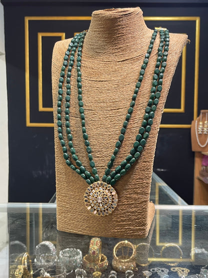 3 Layers kundan Bunch Mala