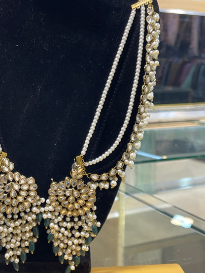 Kundan Sahara Big Earrings