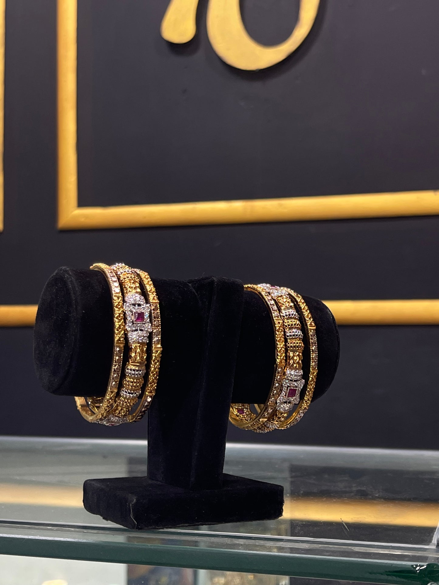 3 Pcs 22 KT Trending Gold Plated Bangles in Pakistan 2026