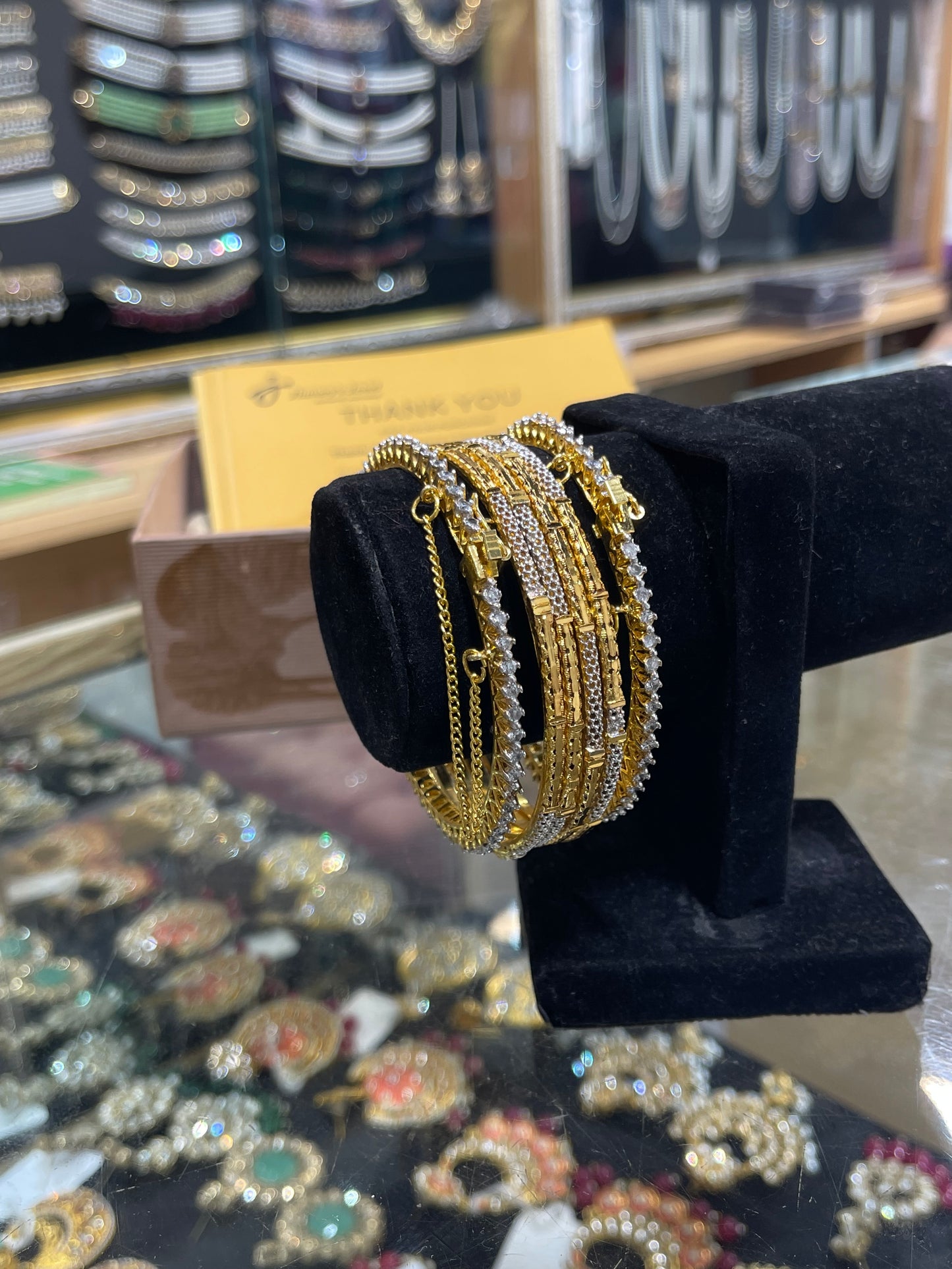 24KT Gold Plated 6 Pcs Bangles Set