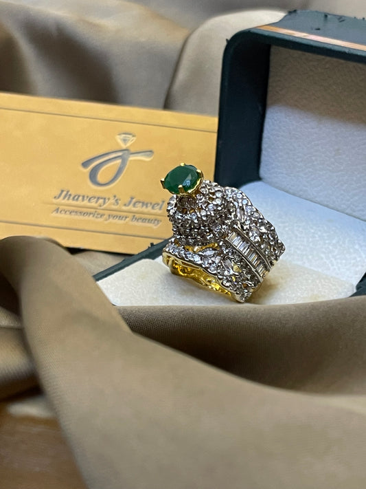 Zircon Gold Plated jarao Ring